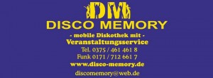 Mehr über den Artikel erfahren Willkommen bei Disco Memory!